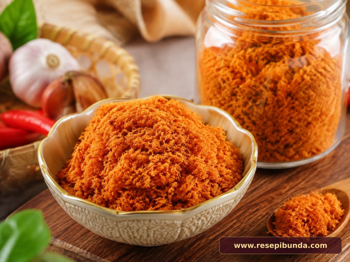 Hidangan Abon Ayam Pedas Manis