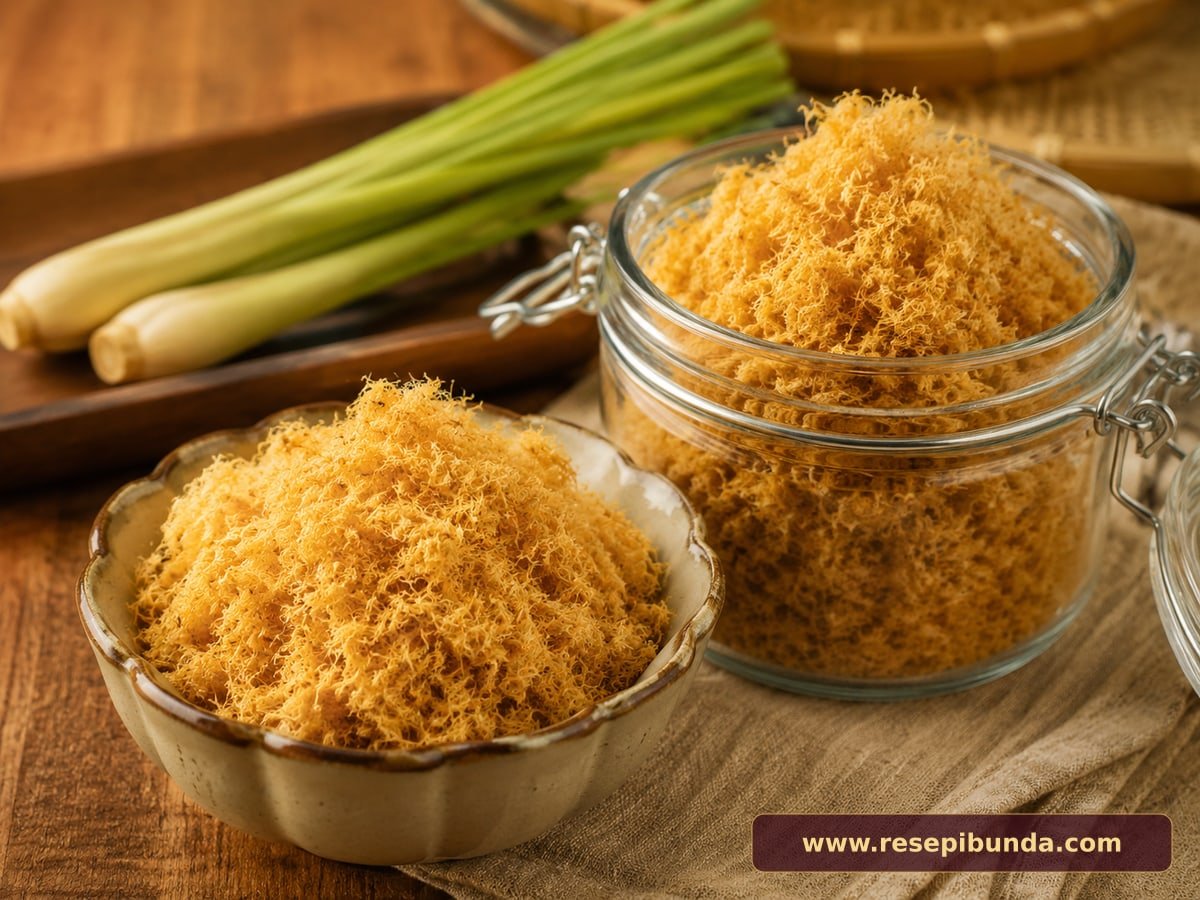 Hidangan Abon Ayam Serai