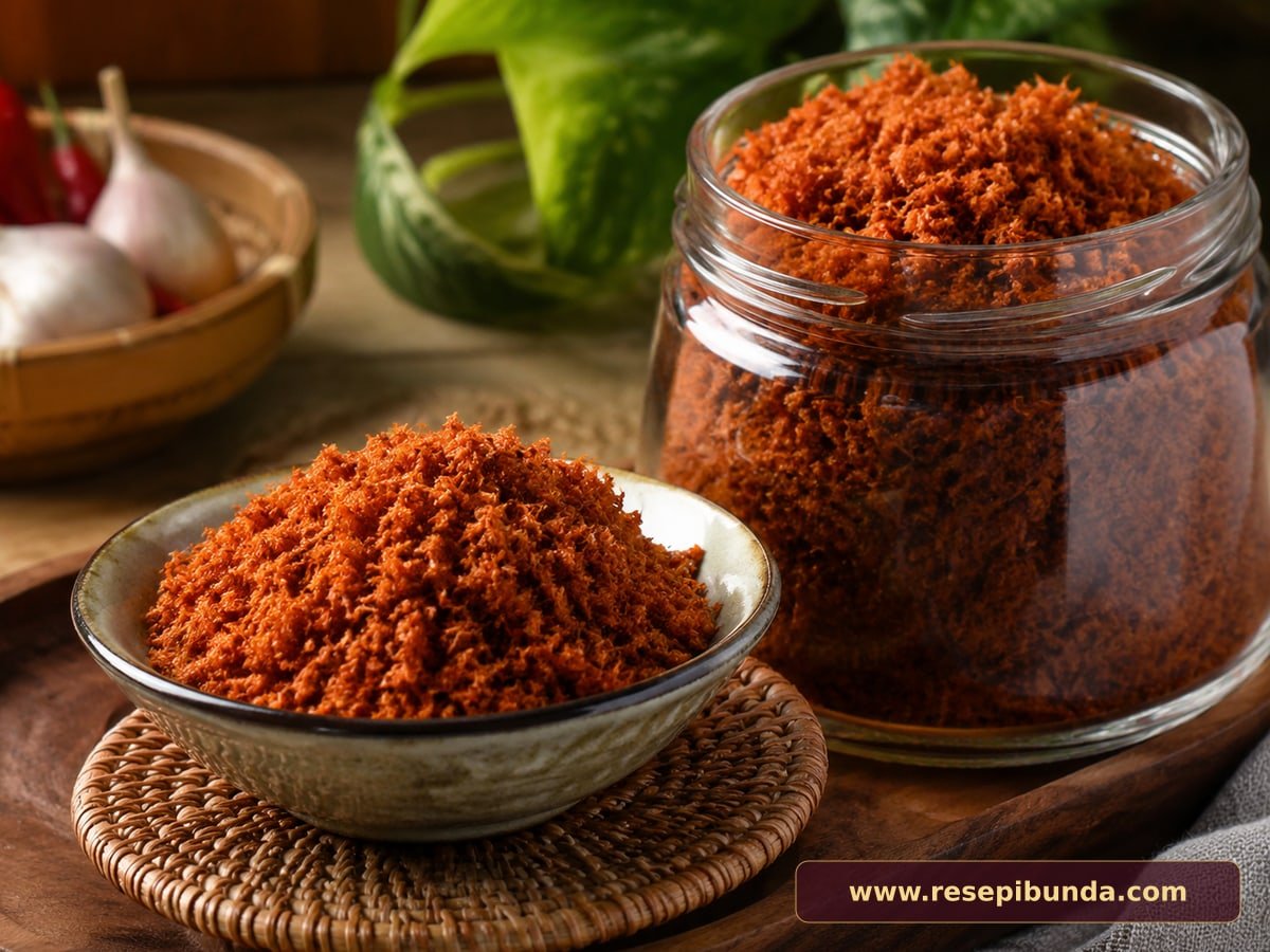 Hidangan Abon Tempe Pedas