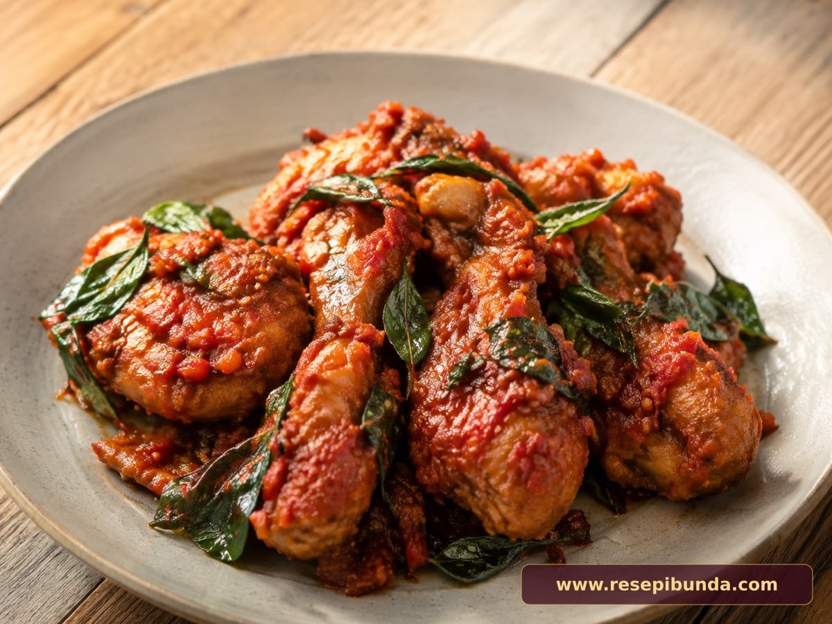 Hidangan Ayam Balado Kemangi