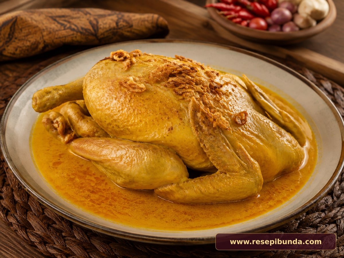 Hidangan Ayam Ingkung Jawa