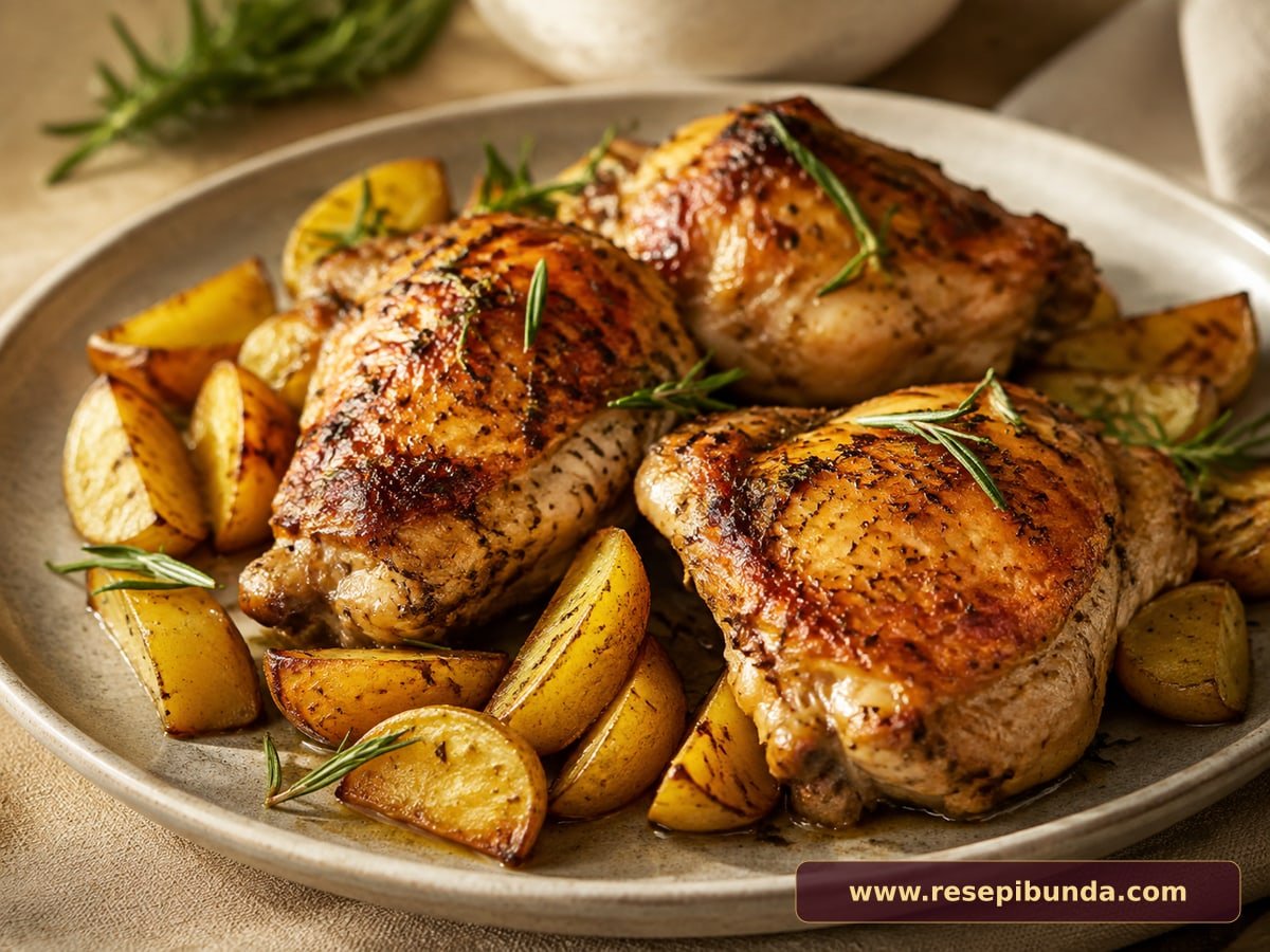Hidangan Ayam Panggang Rosemary