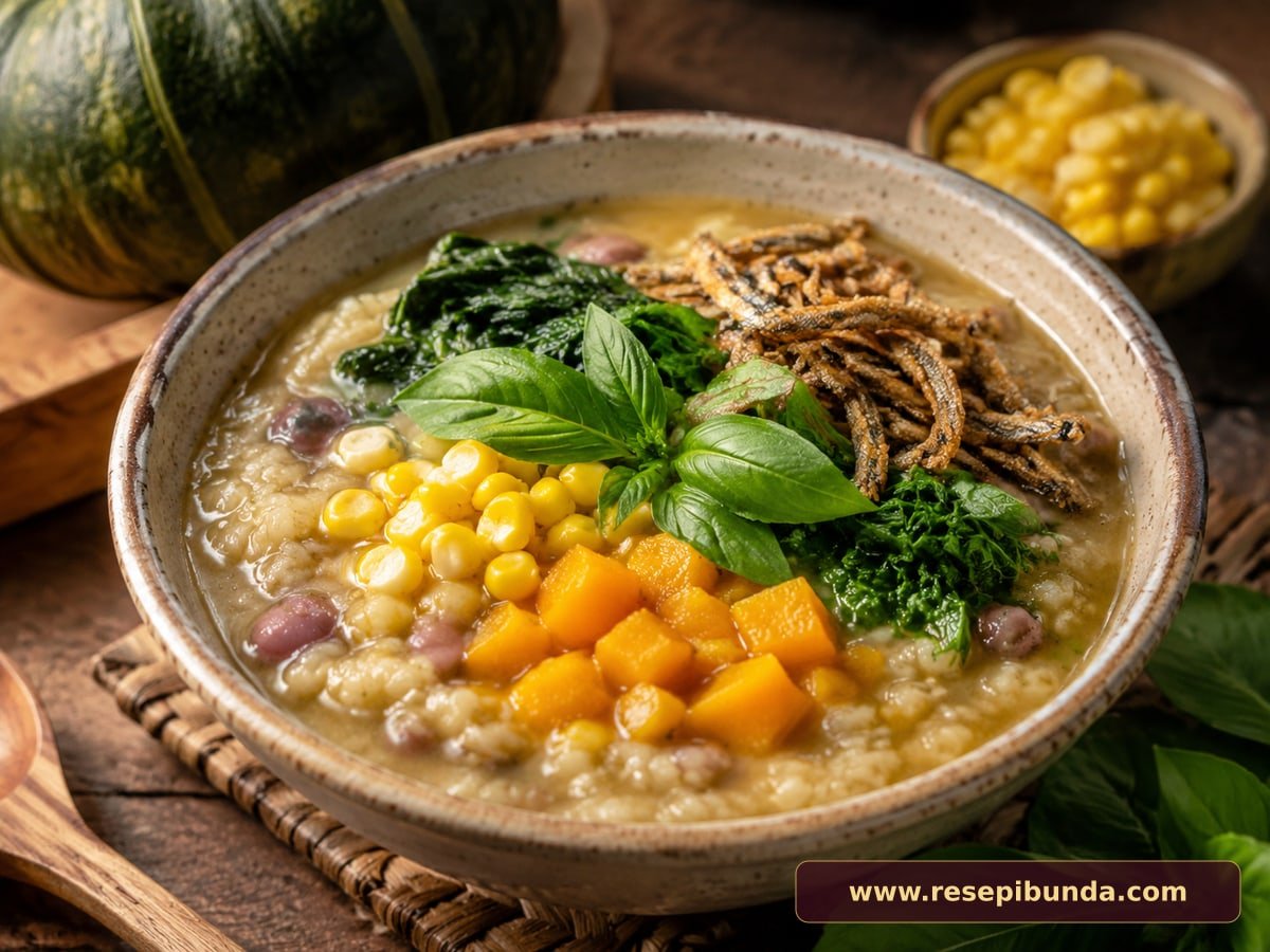 Hidangan Bubur Manado Tinutuan