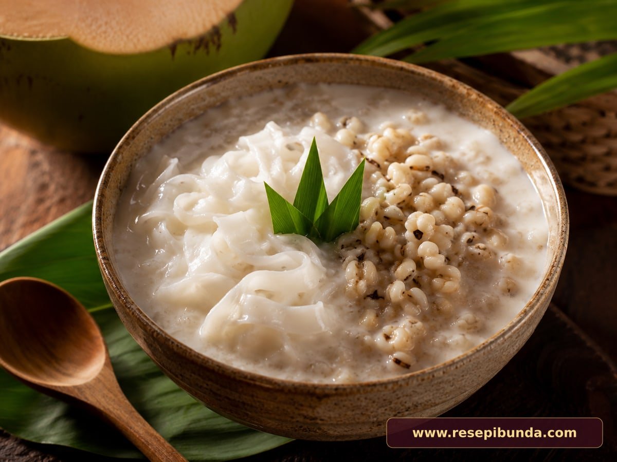 Hidangan Bubur Hanjeli Kelapa