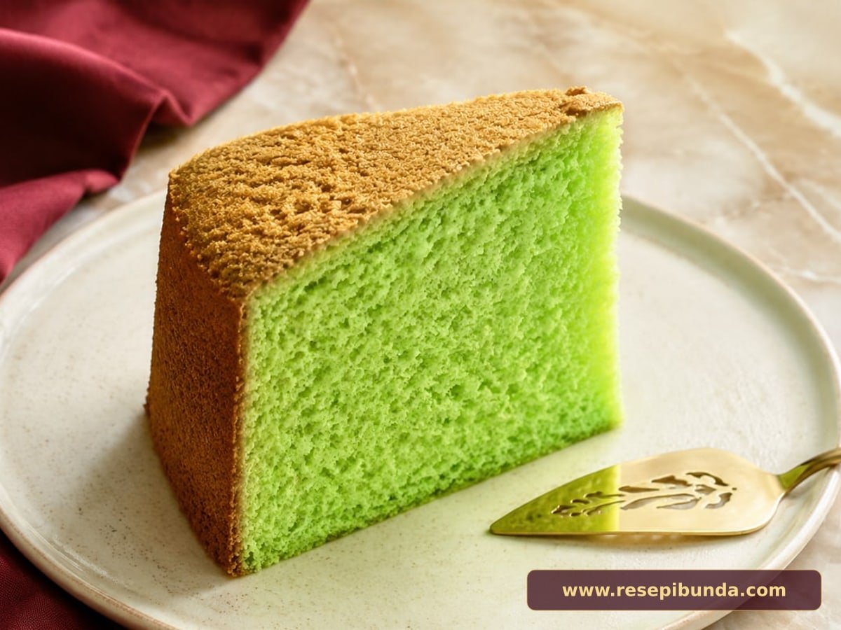 Hidangan Bolu Pandan Santan