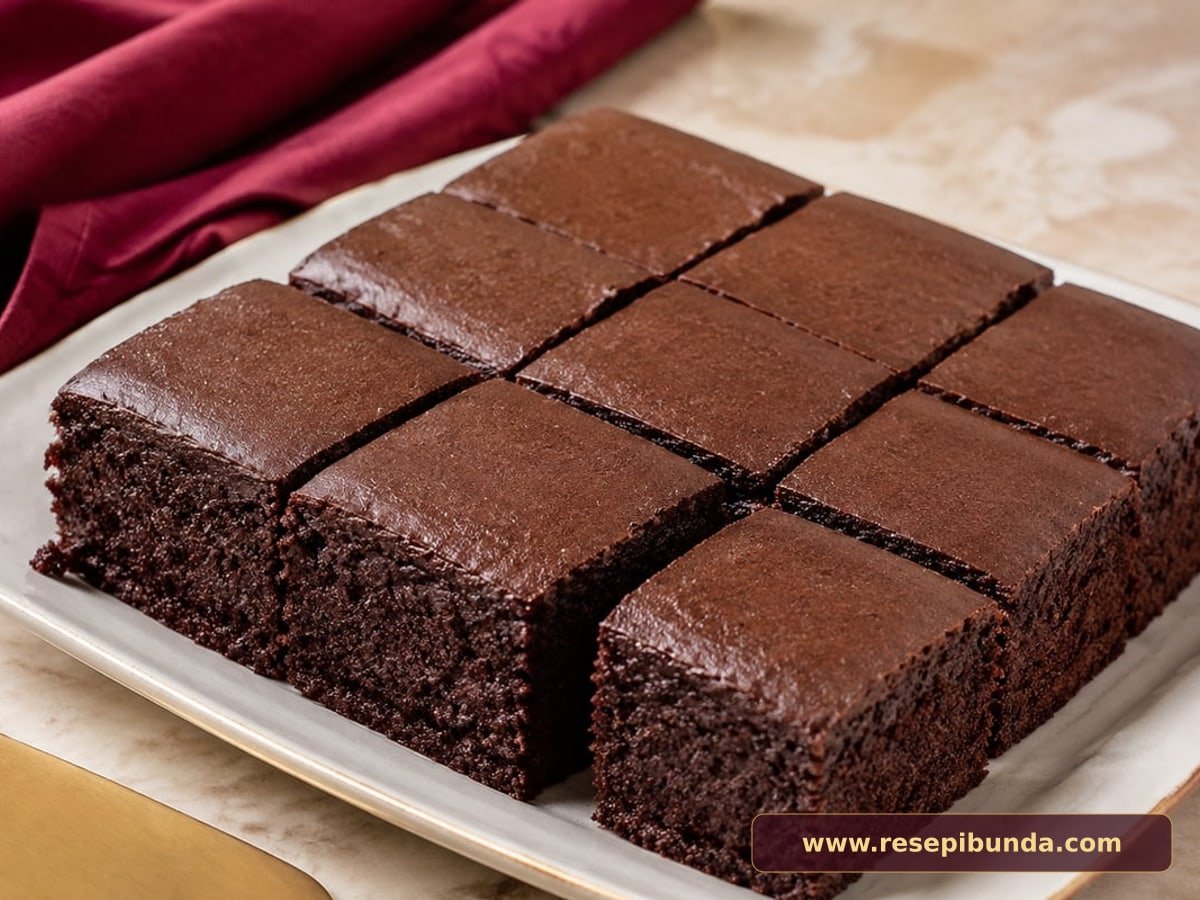 Hidangan Brownies Kukus Cokelat