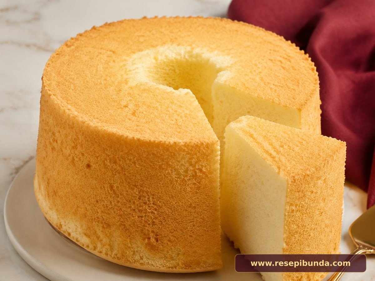Hidangan Chiffon Cake Vanilla