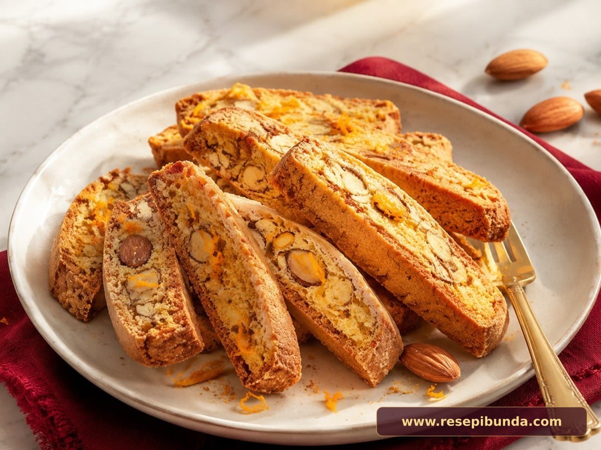 Hidangan Almond Biscotti