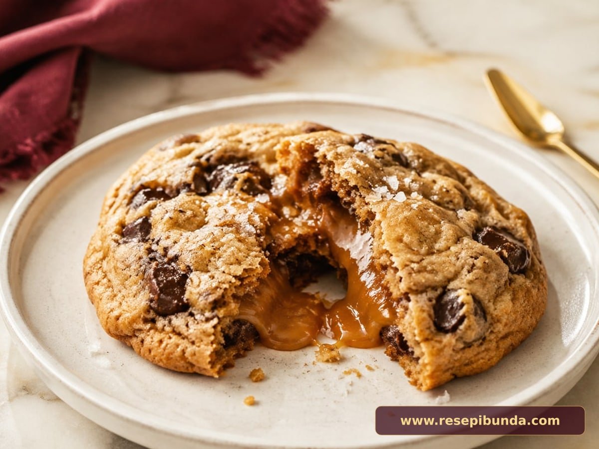 Hidangan Salted Caramel Cookies