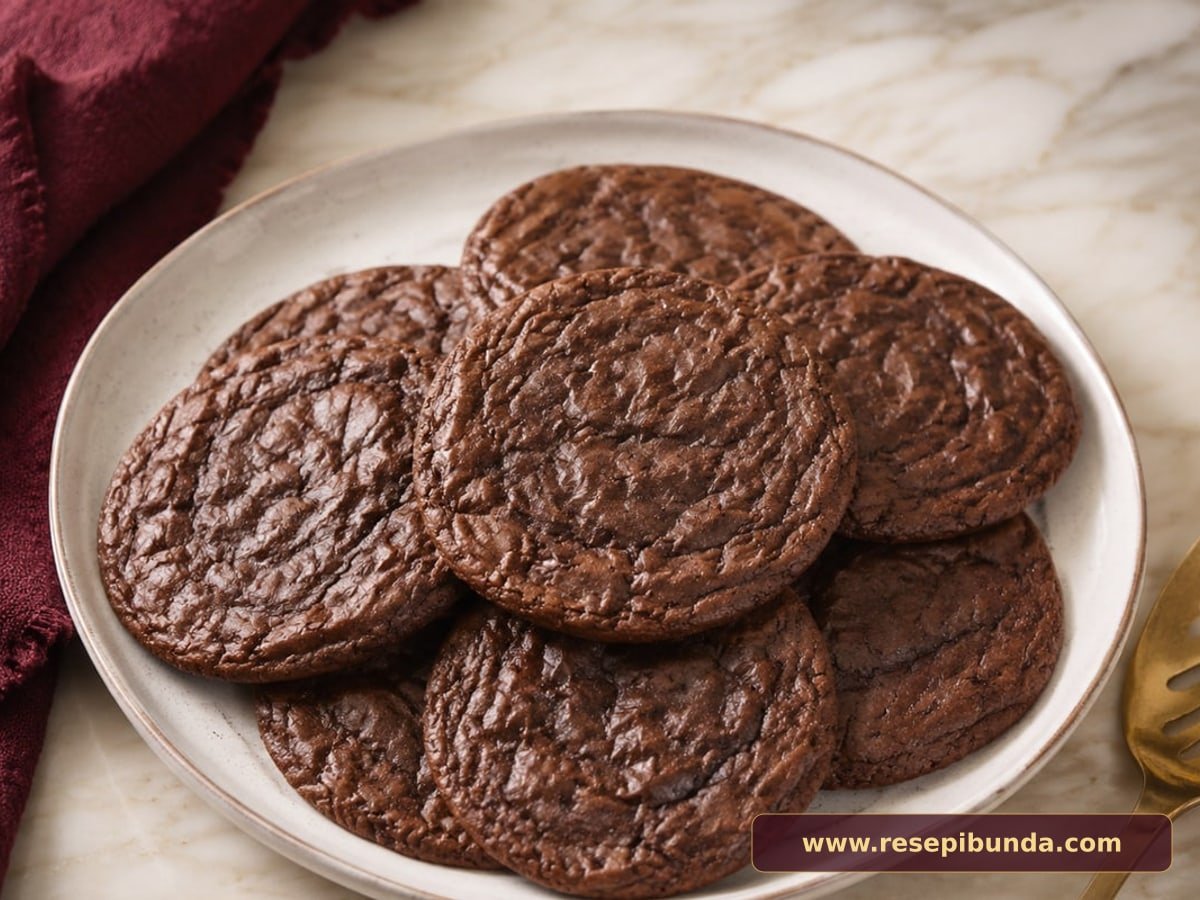 Hidangan Chewy Chocolate Cookies