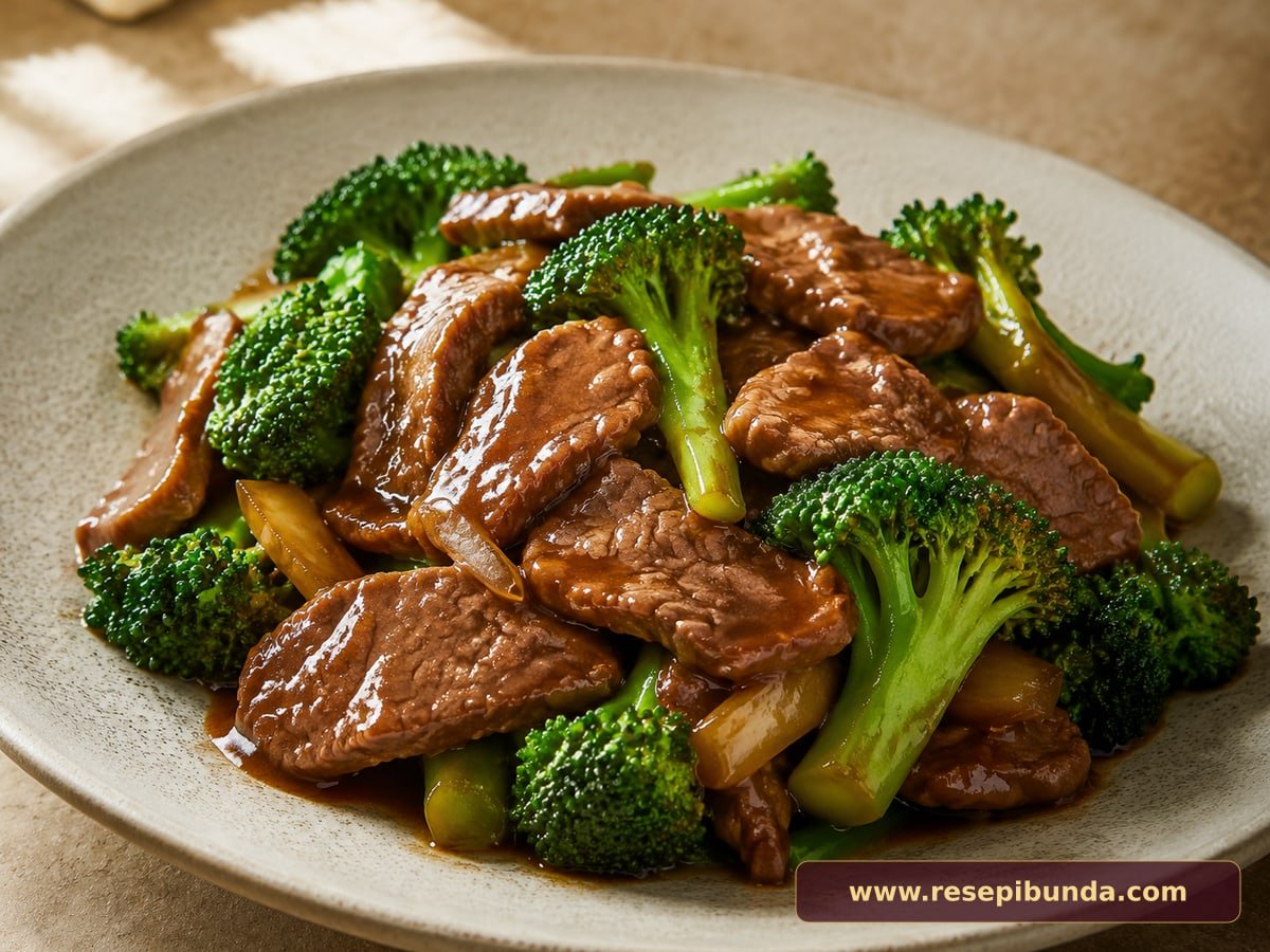Hidangan Sapi Saus Tiram Brokoli