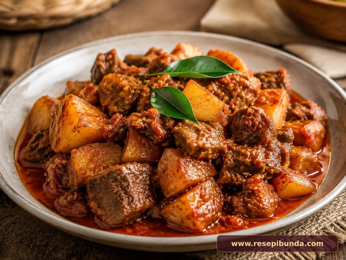 Hidangan Sapi Sambal Goreng Kentang