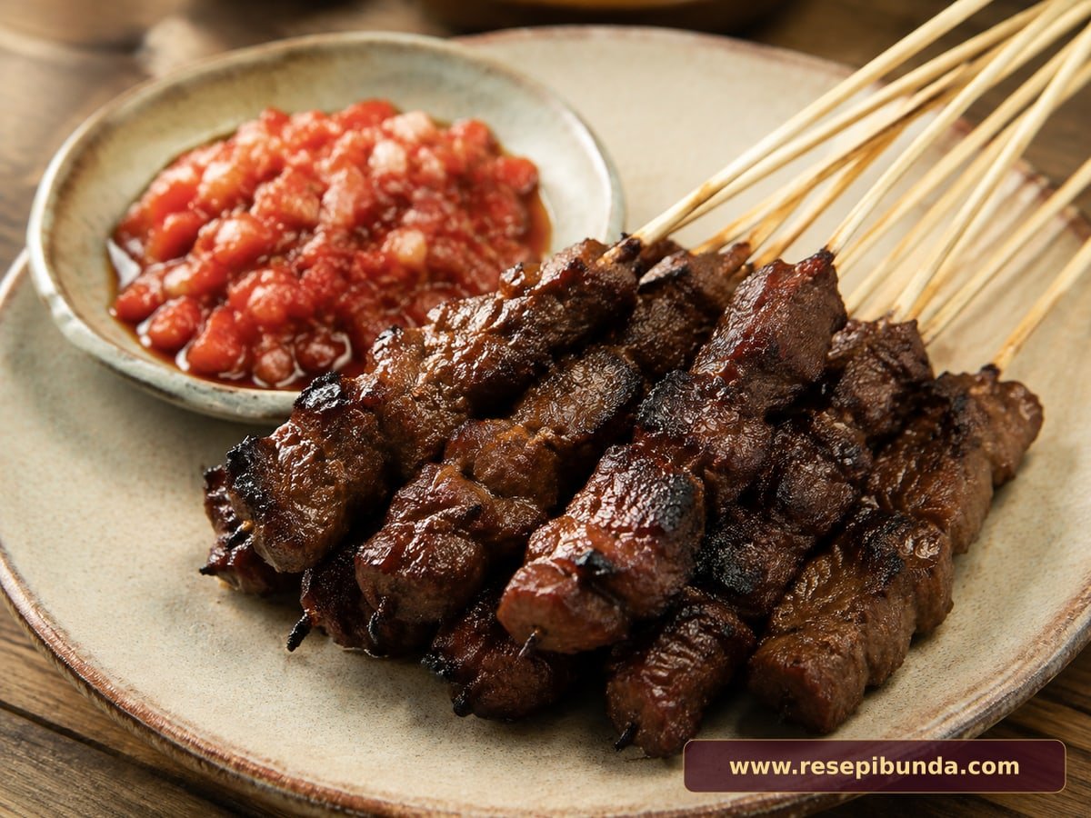 Hidangan Sate Maranggi Sapi