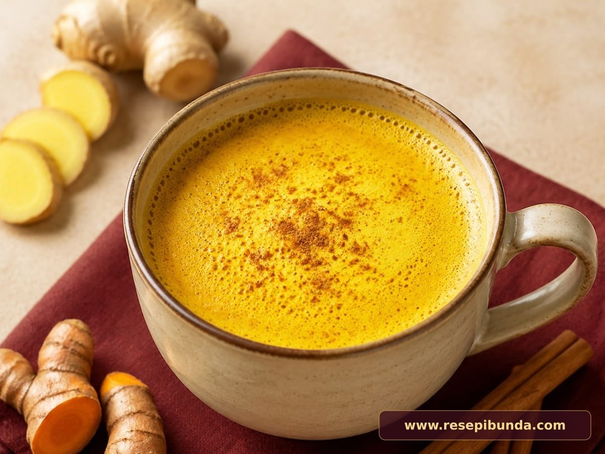 Hidangan Golden Milk Kunyit