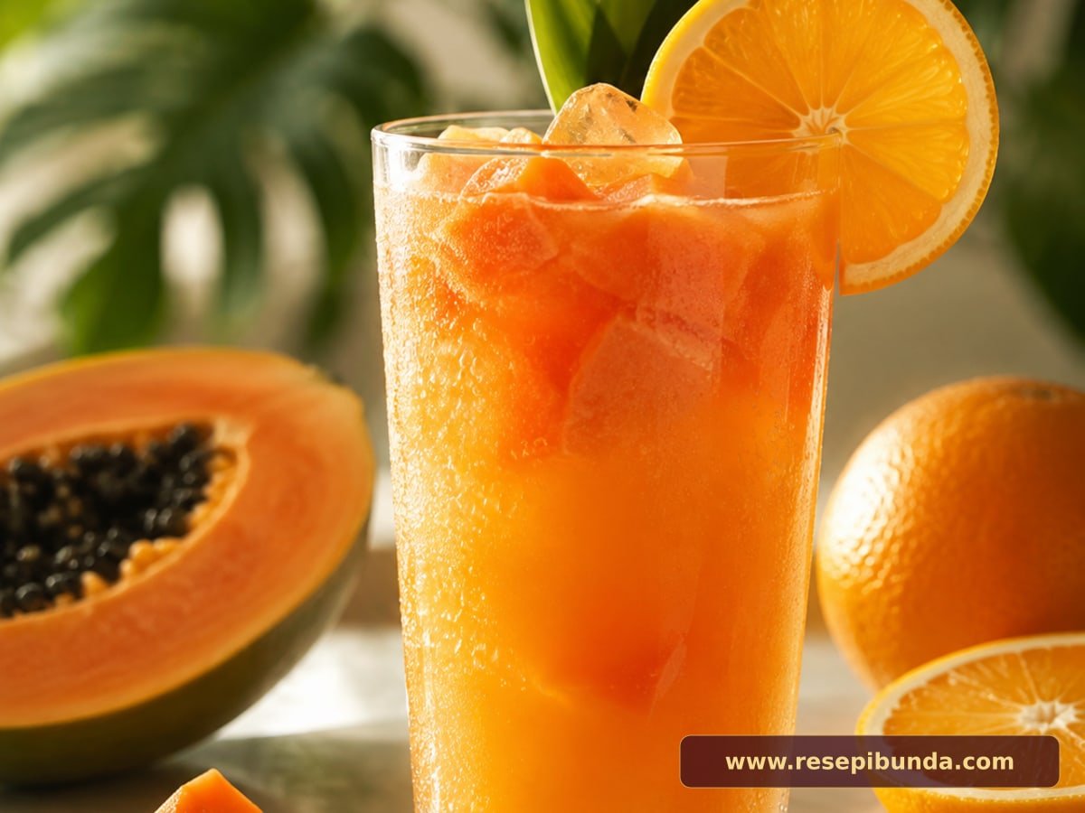 Hidangan Jus Pepaya Jeruk