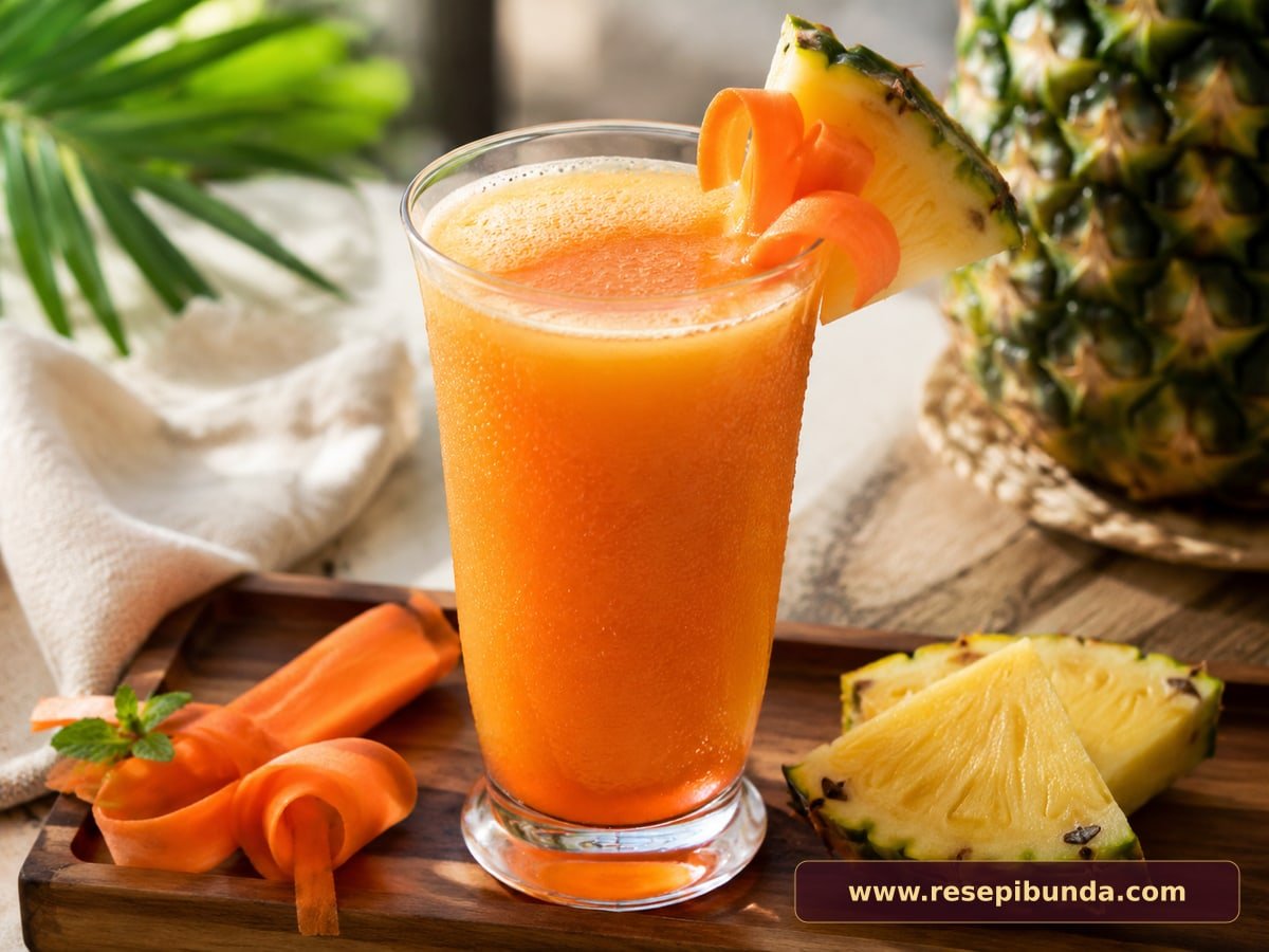 Hidangan Jus Nanas Wortel