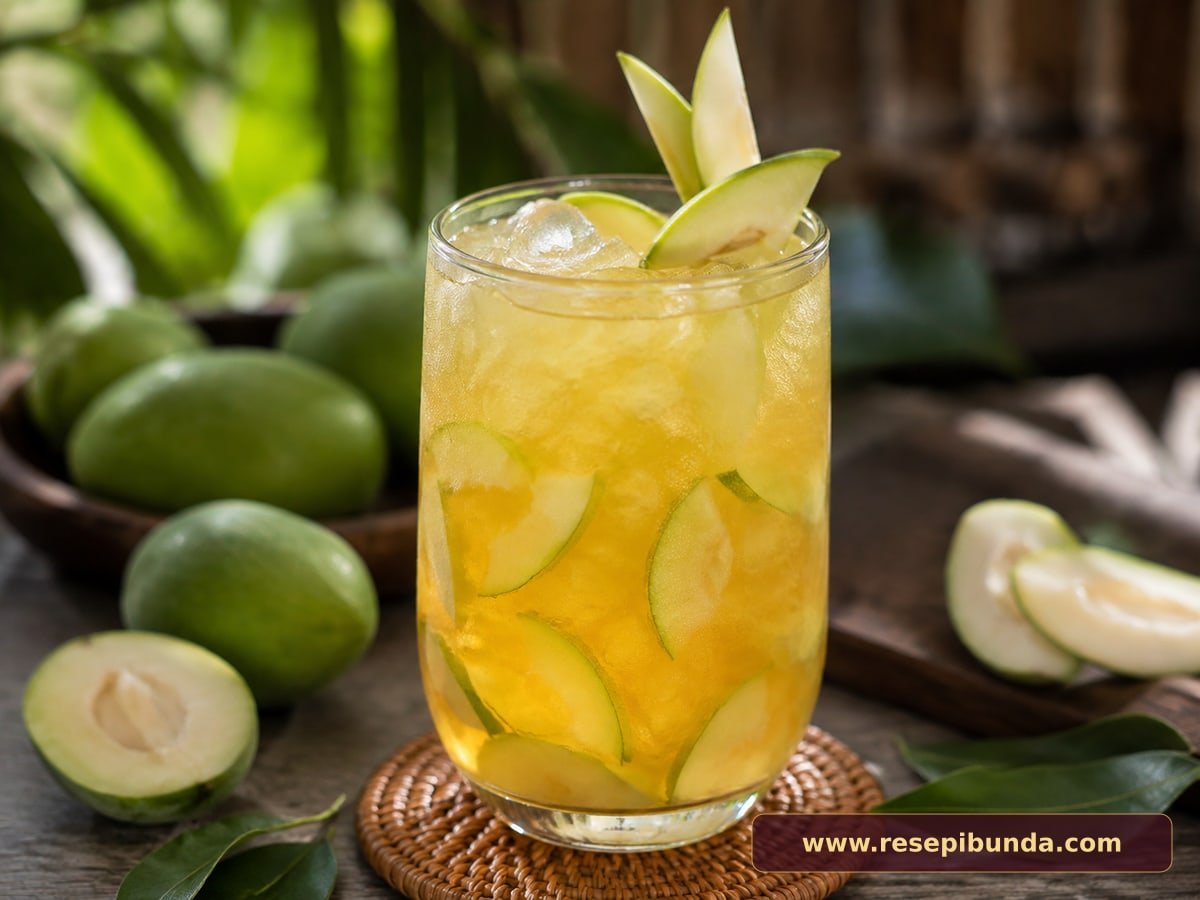 Hidangan Jus Kedondong Asam Manis