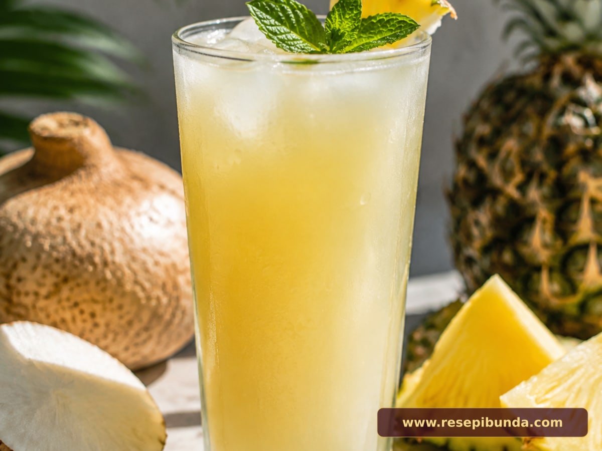 Hidangan Jus Bengkuang Nanas