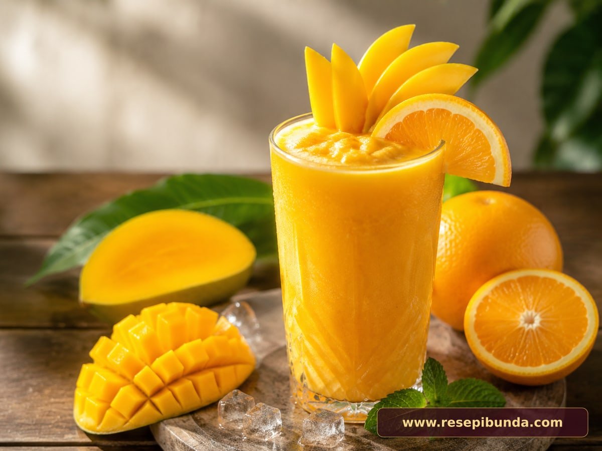Hidangan Jus Mangga Jeruk