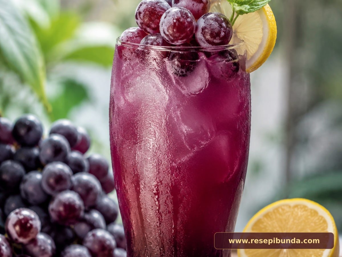Hidangan Jus Anggur Lemon
