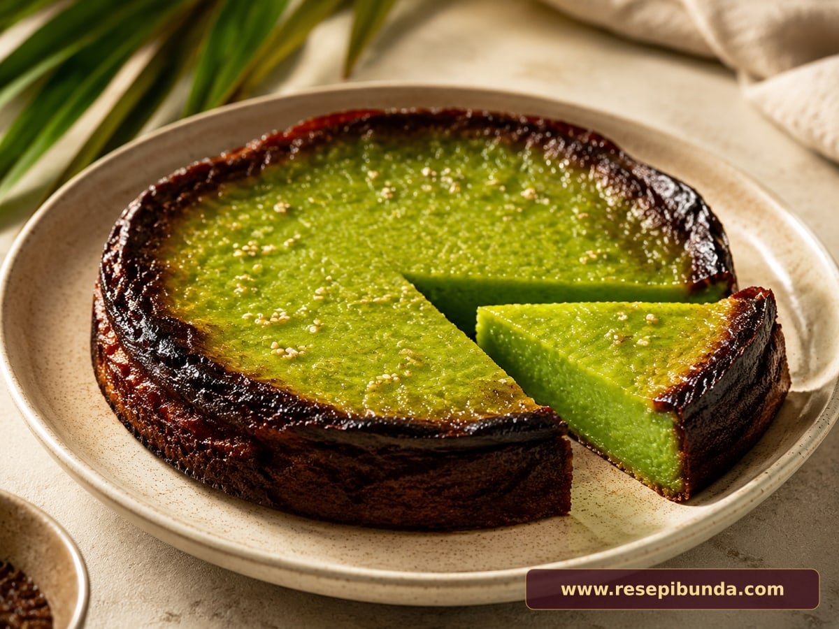 Hidangan Kue Bingka Pandan