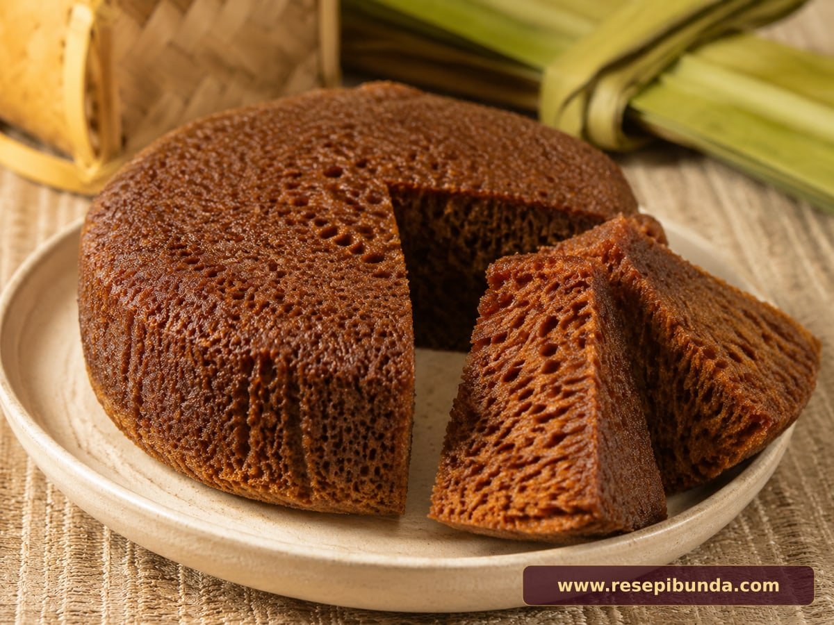 Hidangan Kue Apam Gula Hangus
