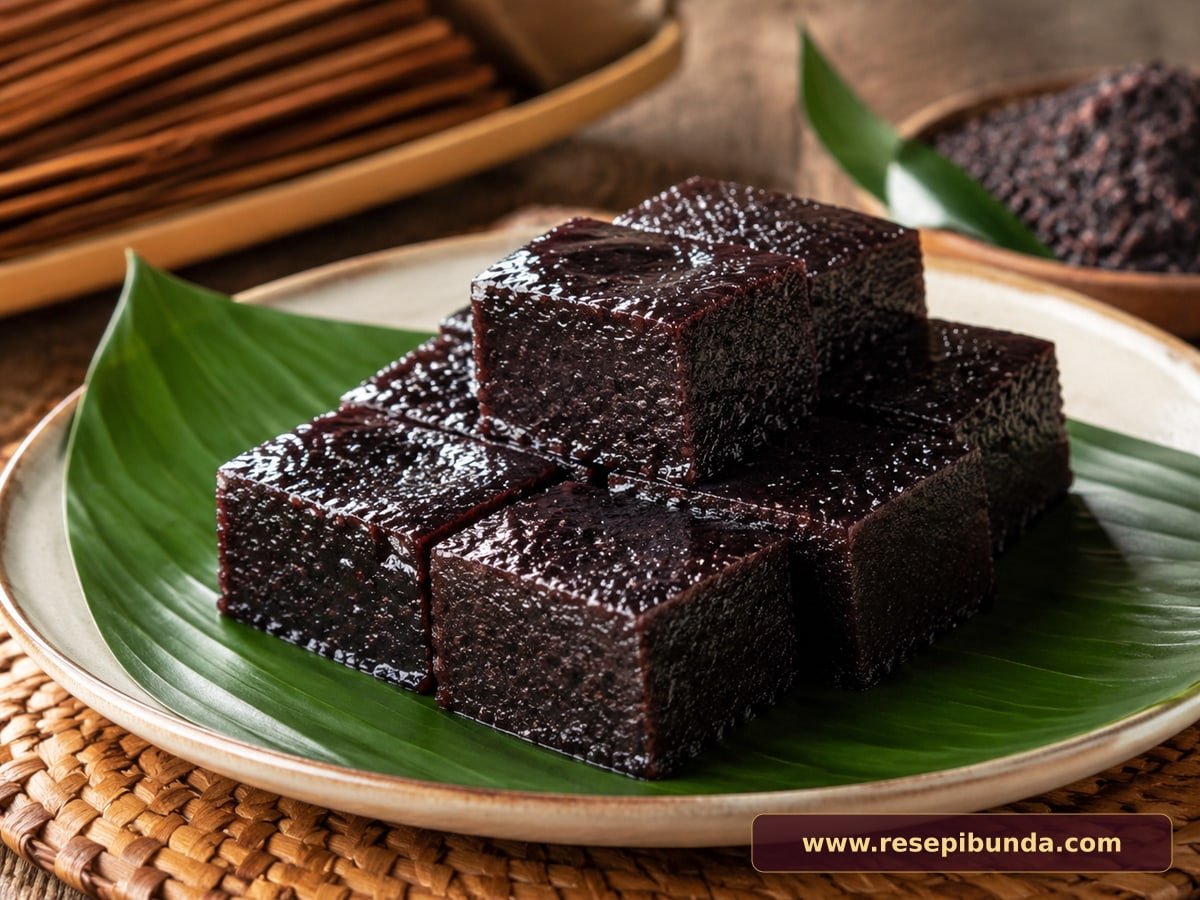 Hidangan Dodol Pulut Hitam Melayu