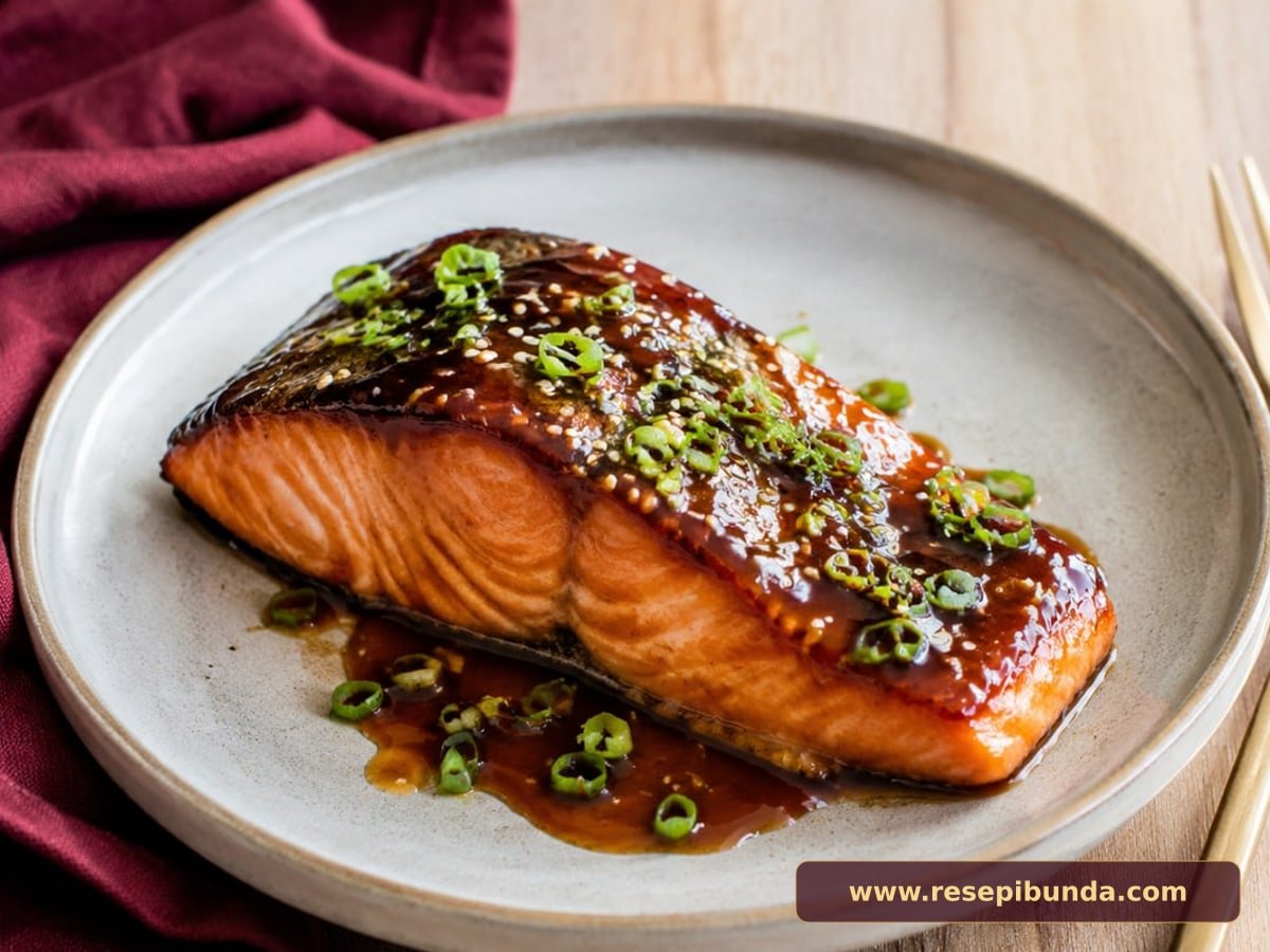 Hidangan Salmon Teriyaki