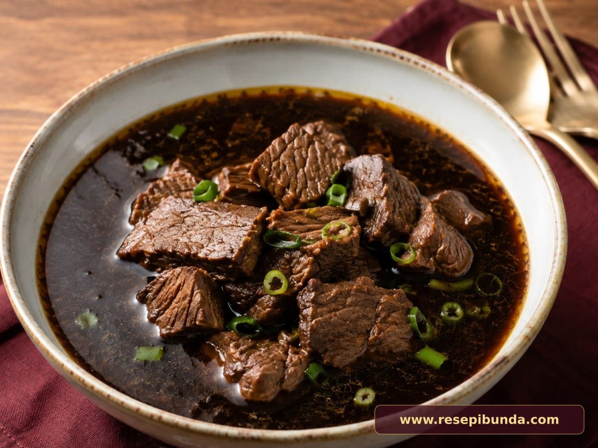Hidangan Rawon Daging