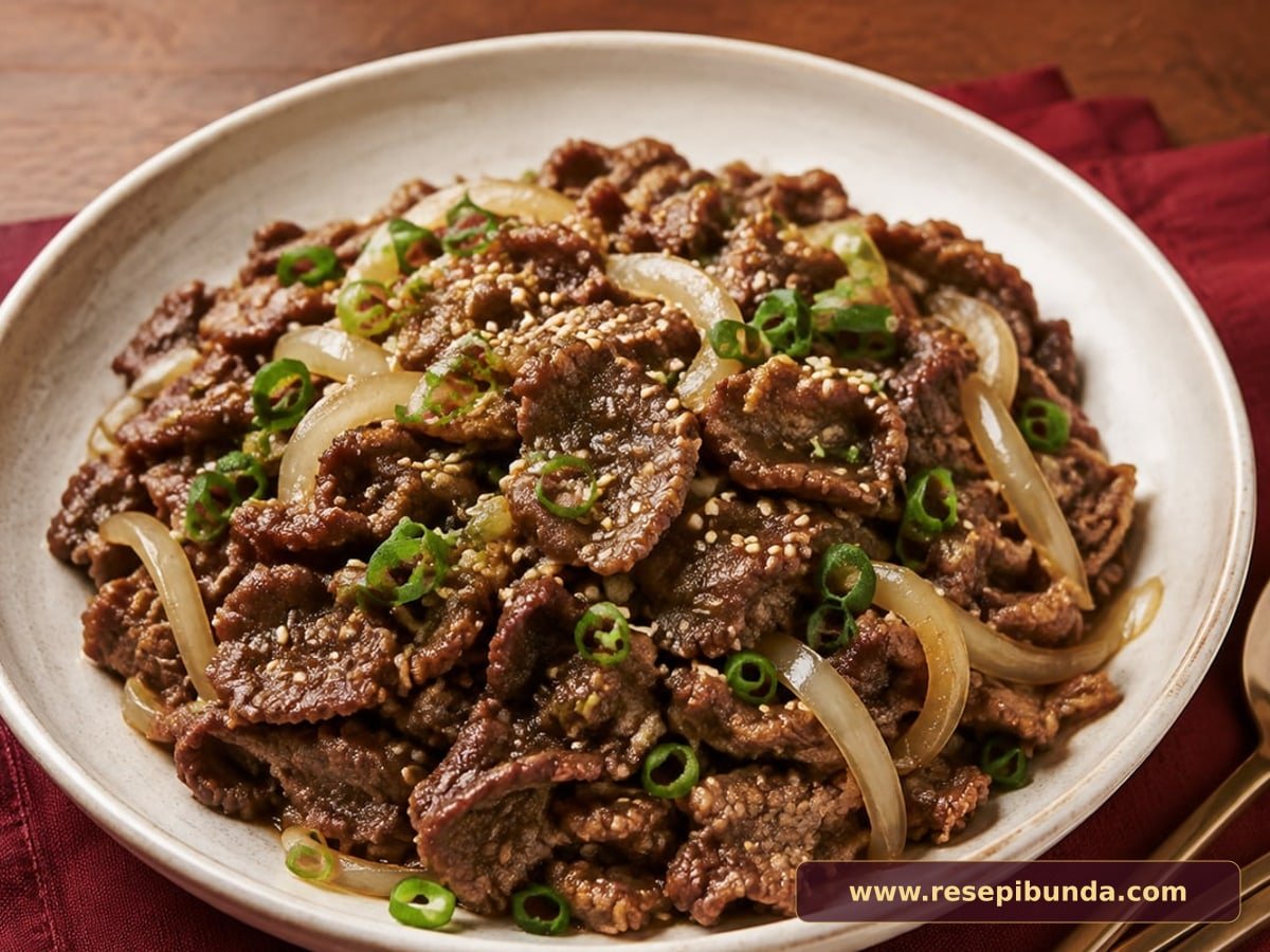 Hidangan Beef Bulgogi