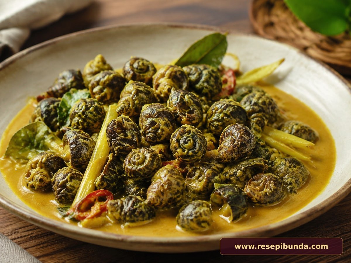 Hidangan Gulai Siput Sedut