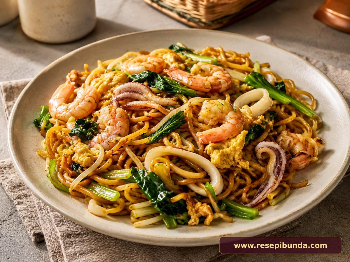 Hidangan Bakmi Goreng Seafood