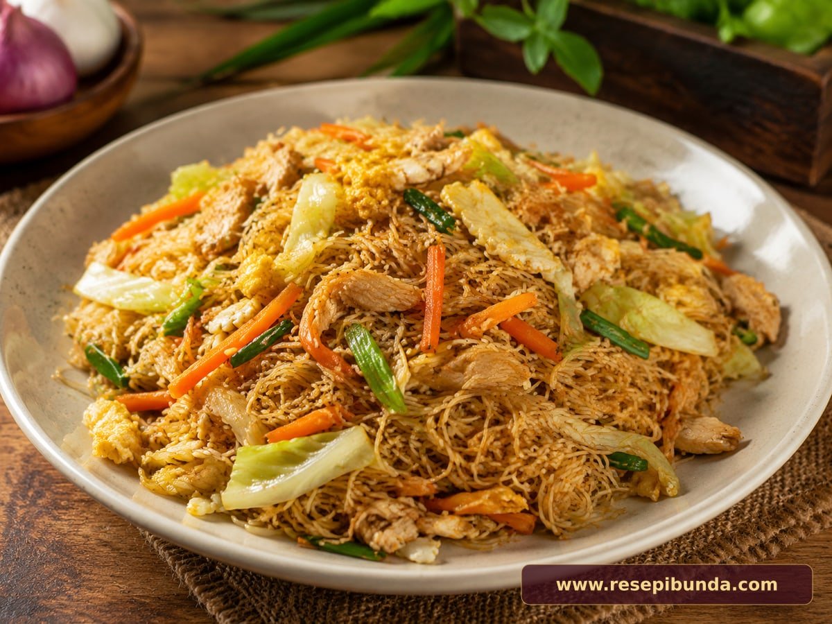 Hidangan Bihun Goreng Kampung