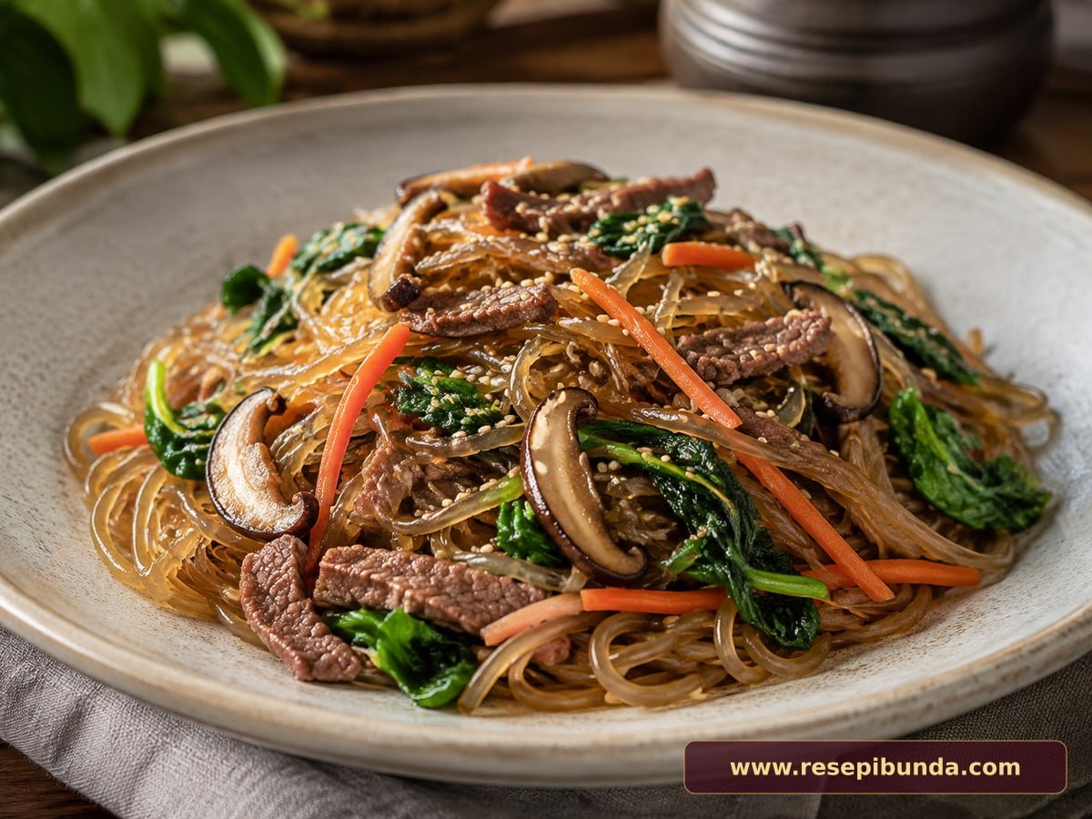 Hidangan Japchae Korea