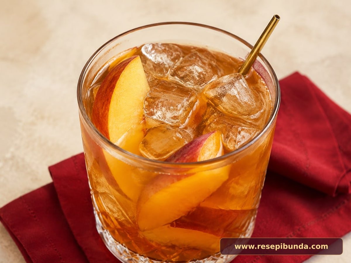 Hidangan Peach Iced Tea