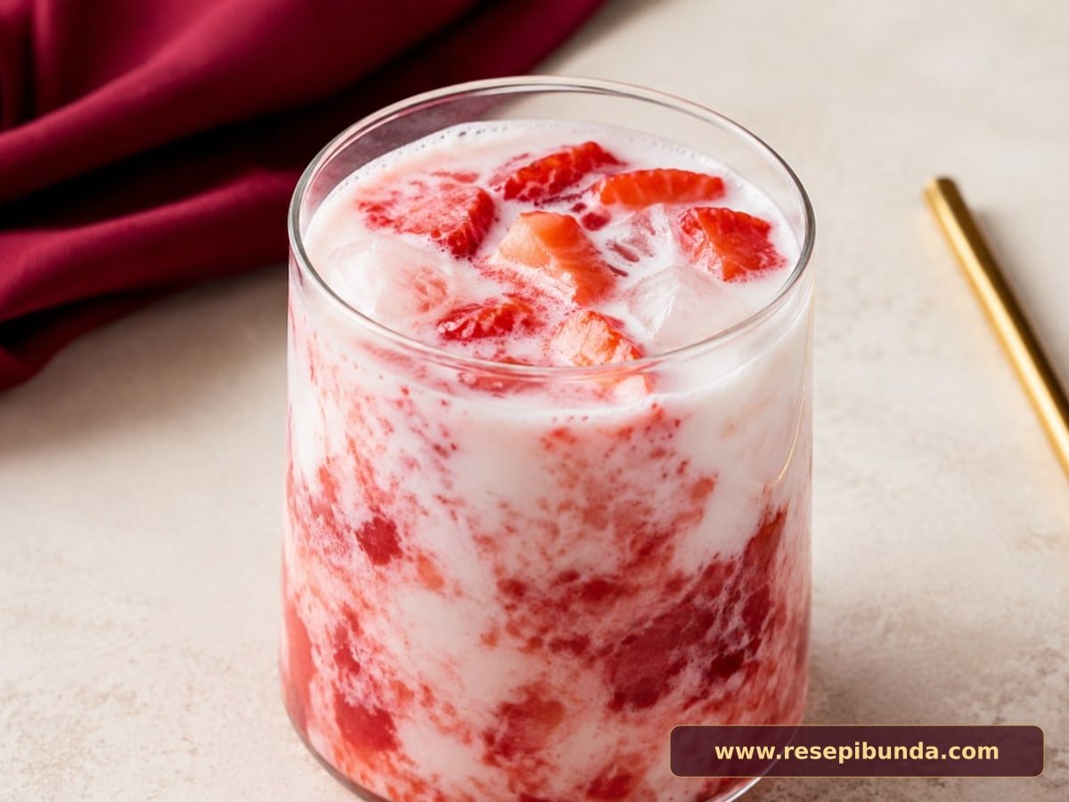 Hidangan Strawberry Milk