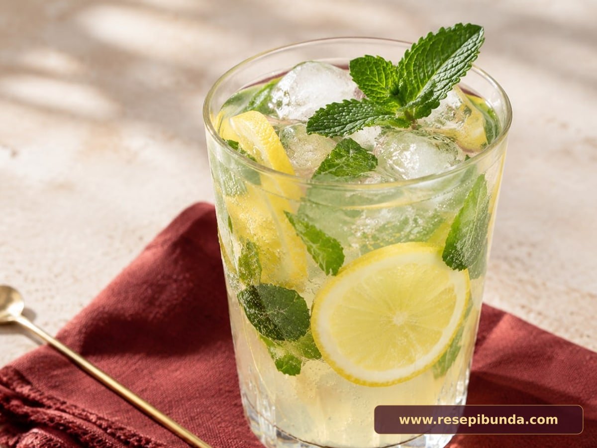 Hidangan Lemon Mojito Non-Alkohol