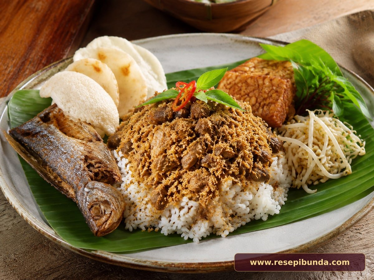 Hidangan Nasi Megono Pekalongan