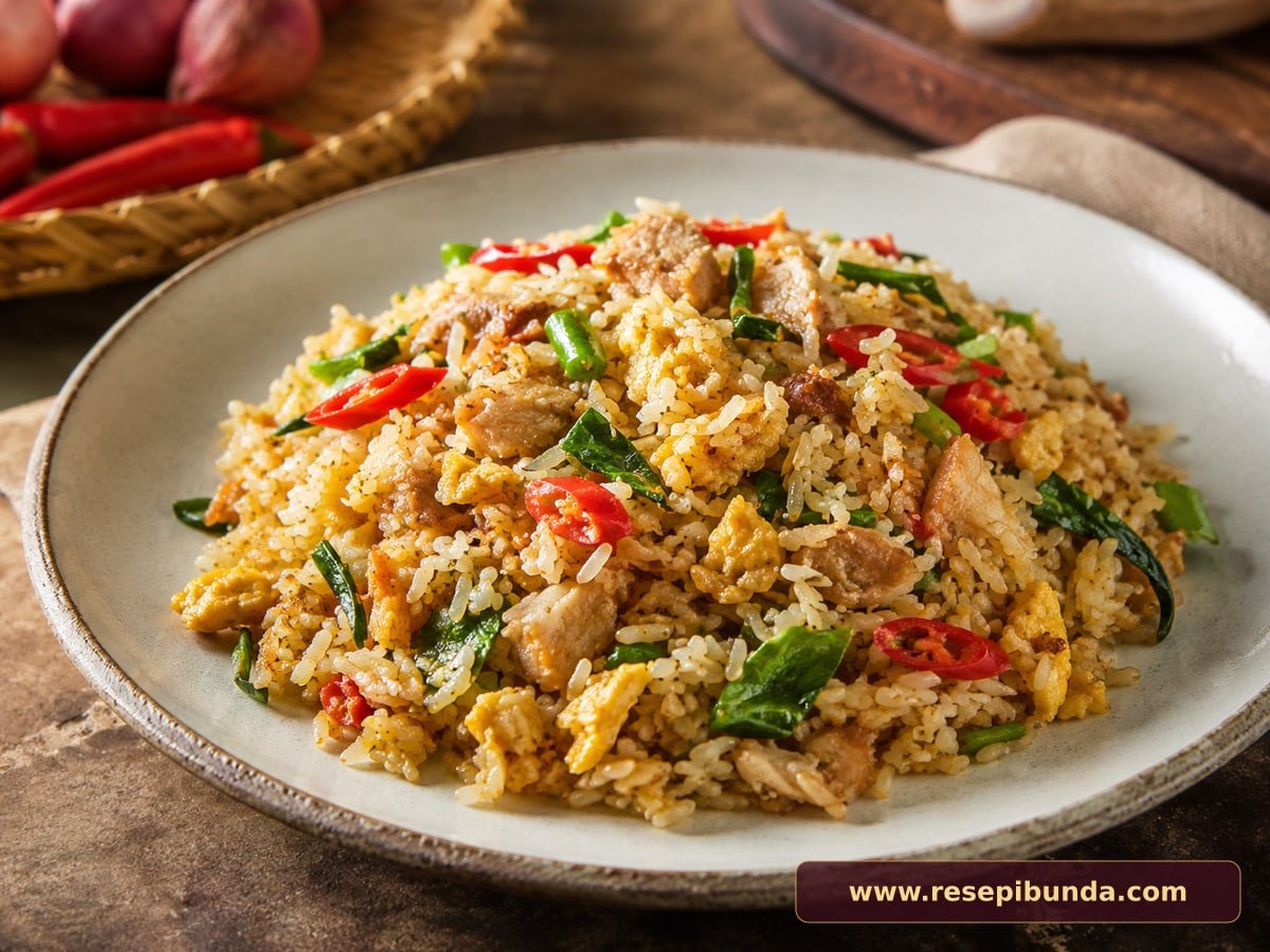 Hidangan Nasi Goreng Ikan Asin