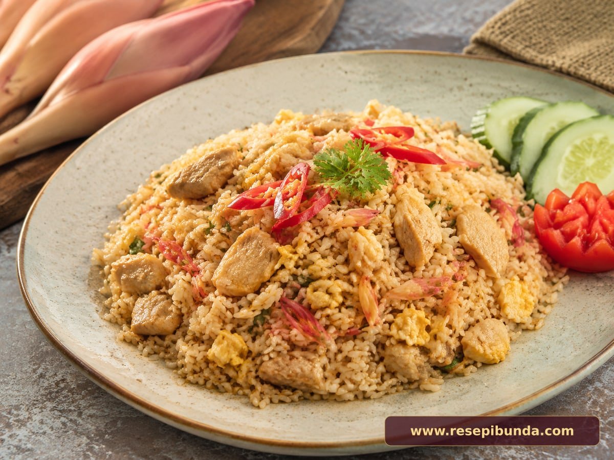 Hidangan Nasi Goreng Kecombrang