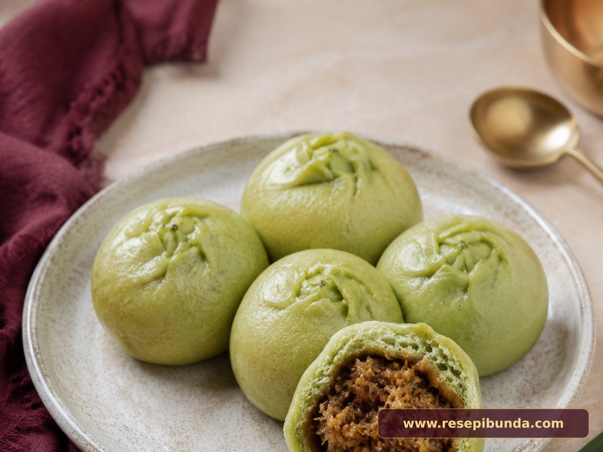 Hidangan Roti Pandan Kelapa