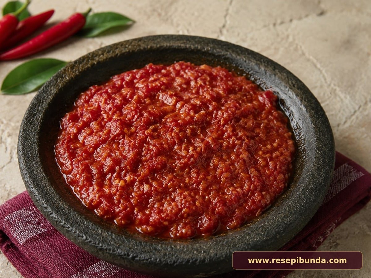 Hidangan Sambal Terasi Matang
