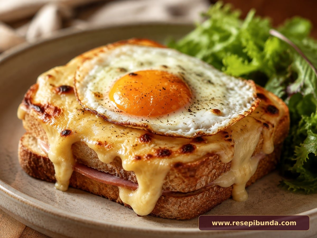 Hidangan Croque Madame