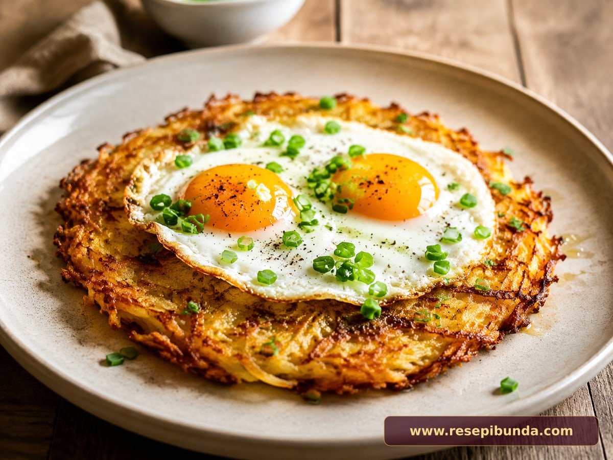 Hidangan Potato Rösti Telur
