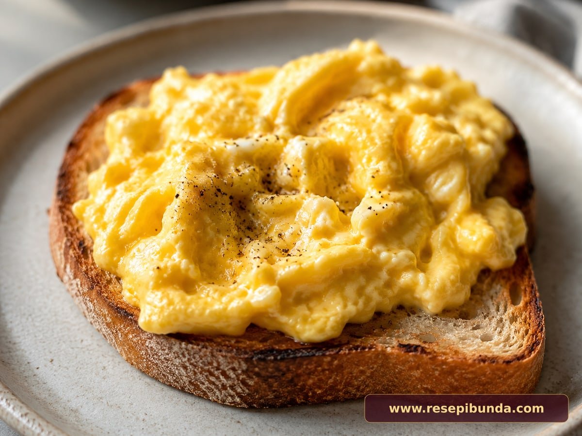 Hidangan Scrambled Egg Creamy