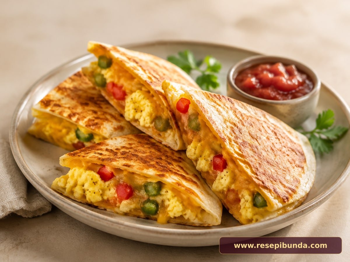 Hidangan Breakfast Quesadilla