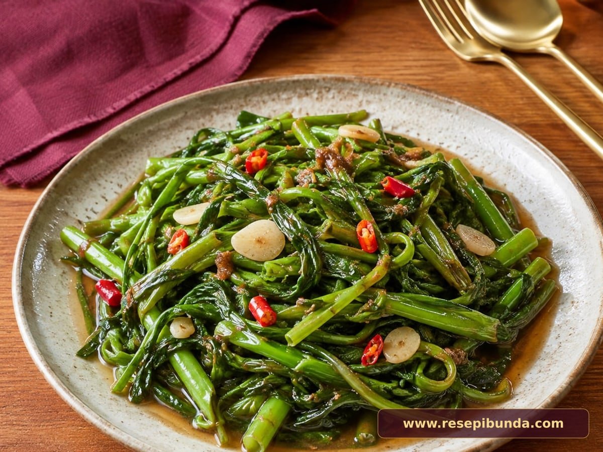 Hidangan Cah Kangkung Terasi