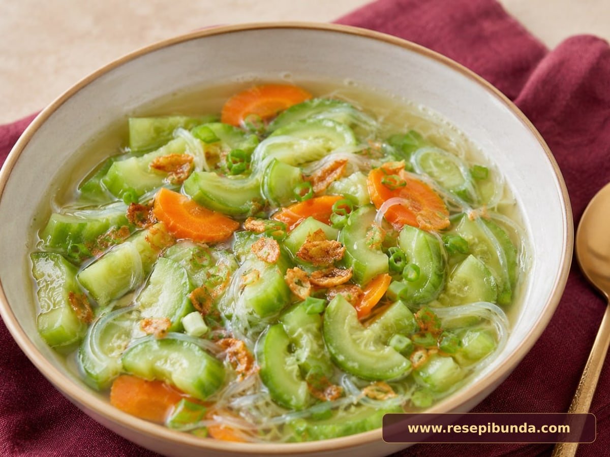Hidangan Sayur Oyong Bihun