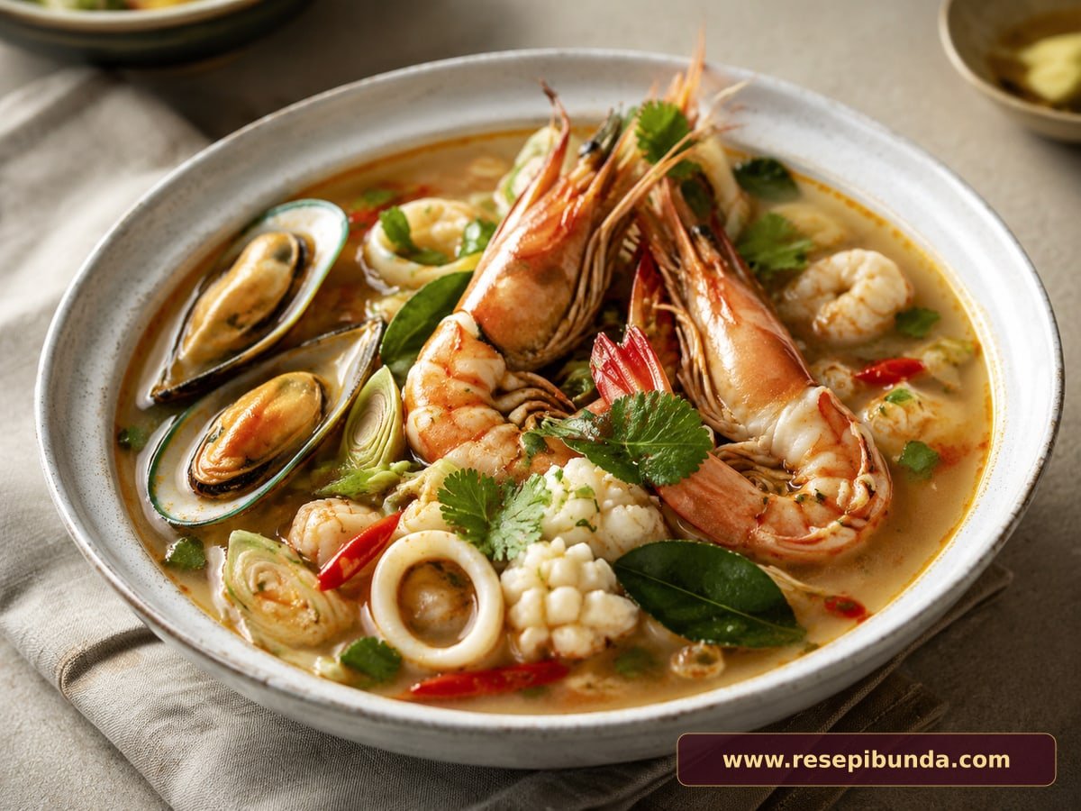Hidangan Tom Yum Seafood