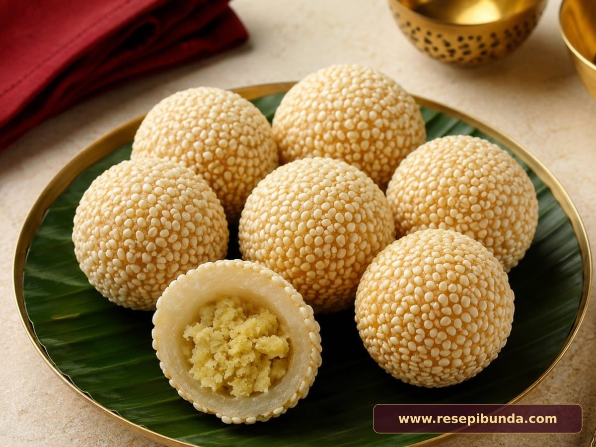 Hidangan Onde-Onde Kacang Hijau